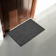 Коврик придверный 60х90 см, СЕРЫЙ, влаго-грязезащитный, 430 г/м2, ребристый, ЛЮБАША СТАНДАРТ, 701035