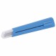Нож канцелярский 9 мм BRAUBERG 'Delta', автофиксатор, цвет корпуса голубой, блистер, 237086