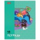 Тетрадь А5 48 л., HATBER скоба, клетка, обложка картон, 'Dog mafia' (микс в спайке), 48Т5В1