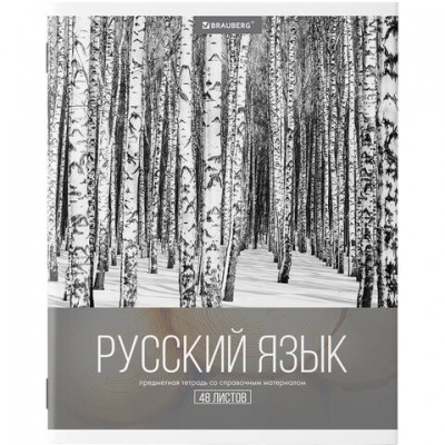 Тетрадь предметная КЛАССИКА XXI 48л, обложка картон, РУССКИЙ ЯЗЫК, линия, подсказ, BR, 403949