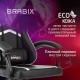 Кресло компьютерное BRABIX 'Shooter GM-123', 2 подушки, экокожа, черное/белое, 533191