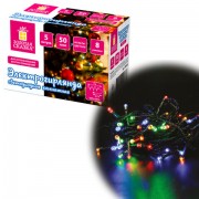 Электрогирлянда-нить комнатная 'Стандарт' 5 м, 50 LED, мультицветная, 220 V, контроллер, ЗОЛОТАЯ СКАЗКА, 591345