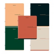 Тетради ДЭК А5 48 л. КОМПЛЕКТ 5 шт. BRAUBERG скоба, клетка, SoftTouch, 'Минимал_Цвет', 404917