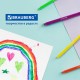 Фломастеры трехгранные 24 цвета, вентилируемый колпачок, BRAUBERG 'PREMIUM', ПВХ-упаковка, 152194