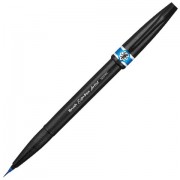 Ручка-кисть PENTEL (Япония) 'Brush Sign Pen Artist', линия письма 0,5-5 мм, голубая, SESF30C-S