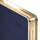 Ежедневник датированный 2027, А5, 148х218 мм, GALANT 'Infinity Gold', под кожу, темно-синий, 118065