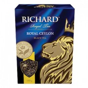 Чай RICHARD 'Royal Ceylon', черный листовой, картонная упаковка, 180 г, 100157