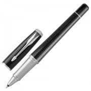 Ручка-роллер PARKER 'Urban Premium Ebony Metal CT', корпус черный глянцевый лак с гравировкой, хромированные детали, черная, 1931614