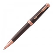 Ручка шариковая PARKER 'Premier Soft Brown PGT', корпус коричневый, детали розовое золото, черная, 1931408