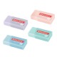 Ластик BRAUBERG 'PASTEL MATTE', 50х24х10 мм, прямоугольный, картонный держатель, экологичный ПВХ, ассорти, 272729