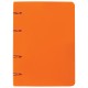 Тетрадь на кольцах А5 (160х215 мм), 120 л., пластиковая обложка, клетка, BRAUBERG, 'Оранжевый', 403256
