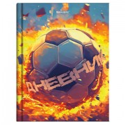 Дневник 5-11 класс 48 л., твердый, BRAUBERG, глянцевая ламинация, с подсказом, 'Футбол', 107613