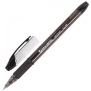 Ручка гелевая с грипом BRAUBERG 'Samurai', ЧЕРНАЯ, корпус тонированный, узел 0,5 мм, линия письма 0,35 мм, 141178
