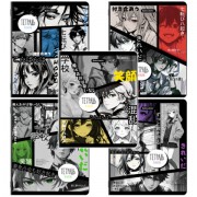 Тетради ДЭК А5 48 л. КОМПЛЕКТ 5 шт. BRAUBERG, скоба, клетка, глянцевый лак, 'АНИМЕ', 404939