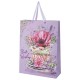 Пакет подарочный (1 штука) 33х13х45 см (XL), 'Flower Mix', ассорти, глиттер, фольга, ЗОЛОТАЯ СКАЗКА, 700825