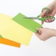 Ножницы БИЗНЕСМЕНЮ 'Soft Grip', 190 мм, резиновые вставки, зелено-фиолетовые, 3-х сторонняя заточка, 236930
