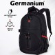 Рюкзак GERMANIUM 'S-06' универсальный, уплотненная спинка, облегченный, черный, 46х32х15 см, 226953
