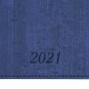 Еженедельник датированный 2021 МАЛЫЙ ФОРМАТ (95х155 мм) А6, BRAUBERG 'Wood', кожзам, синий, 111557