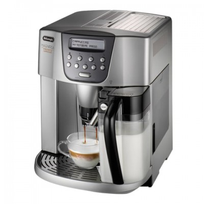 Кофемашина DELONGHI ESAM4500, 1350 Вт, объем 1,8 л, емкость для зерен 200 г, автокапучинатор, серебристая