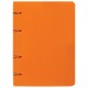 Тетрадь на кольцах А5 (160х215 мм), 80 л., пластиковая обложка, клетка, BRAUBERG, 'Оранжевый', 403253