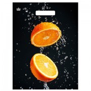 Пакет с вырубной ручкой ПВД ламинированный, 40х31 см, 'Апельсиновый взрыв', 60 мкм, н00269308