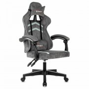 Кресло компьютерное BRABIX 'Shooter GM-123', 2 подушки, ткань, серое, 533192