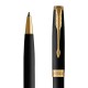 Ручка шариковая PARKER 'Sonnet Core Matt Black GT', черный матовый лак, позолота, черная, 1931519
