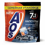 Капсулы для посудомоечных машин 100шт AOS 'Crystal Complete', ш/к 05939