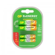 Батарейки аккумуляторные GP ReEnergy Ni-Mh НАБОР 8 шт. (ПРОМО 4+4), AA+ААА (HR6+HR03), 2000 mAh + 750 mAh, 210AAHC/75AAAHC
