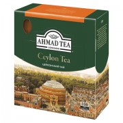 Чай AHMAD 'Ceylon Tea', черный, 100 пакетиков с ярлычками по 2 г, 163i-08