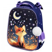 Ранец BRAUBERG ORIGINAL, 2 отделения, с брелком, 'Dreaming fox', 38х29х16 см, 274404