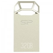 Флеш-диск 32 GB, SILICON POWER Touch T50, USB 2.0, металлический корпус, серебристый, SP32GBUF2T50V1C