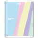 Тетрадь А5 48 л. BRAUBERG скоба, клетка, выборочный лак, кросс-серия PASTEL, 405189