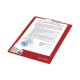 Доска-планшет BRAUBERG 'Contract' сверхпрочная с прижимом А4 (313х225 мм), пластик, 1,5 мм, КРАСНАЯ, 228681