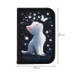 Пенал BRAUBERG, 1 отделение, полиэстер, 21х14 см, 'White kitten', 274597