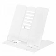 Подставка для книг и учебников большая BRAUBERG, White, регулируемый угол наклона, металлическая, 238056