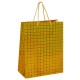 Пакет подарочный 26x13x32 см (L), НАБОР 4 шт., 4 дизайна, голография, ЗОЛОТАЯ СКАЗКА, 609734