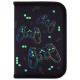 Пенал BRAUBERG с наполнением, 1 отделение, 1 откидная планка, 24 предмета, 21х14 см, 'Pixel gamepad', 274619