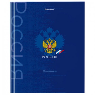 Дневник 5-11 класс 48л, твердый, BRAUBERG, глянцевая ламинация, с подсказом, Символика, 106878