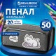 Пенал мягкий BRAUBERG, 2 отделения, полиэстер, 'Озорной кот', серый, 21х9х6 см, 274611