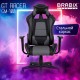 Кресло компьютерное BRABIX 'GT Racer GM-100', две подушки, экокожа, черное/серое, 531926