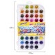 Краски акварельные ЮНЛАНДИЯ 'ДОМИКИ', 48 цветов, круглые кюветы 23 мм, пенал, 192634
