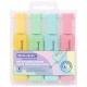 Набор текстовыделителей 4 ЦВЕТА, BRAUBERG 'ORIGINAL PASTEL', линия письма 1-5 мм, 151697