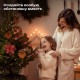 Украшение ёлочное КОМПЛЕКТ 5 шт. 'Цветок с клипсой', диаметр 15 см, ПВХ, красный, ЗОЛОТАЯ СКАЗКА, 592605