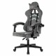 Кресло компьютерное BRABIX 'Shooter GM-123', 2 подушки, ткань, серое, 533192