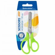 Ножницы BRAUBERG 'FRUITY', 130 мм, ассорти, эргономичные ручки, закругленные лезвия, 236980