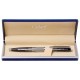 Ручка подарочная шариковая GALANT 'Offenbach', корпус серебристый с черным, хромированные детали, пишущий узел 0,7 мм, синяя, 141014