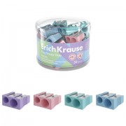 Точилка ERICH KRAUSE 'EasySharp Pastel', 2 отверстия, клиновидная, корпус ассорти, 60011