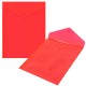 Папка-конверт с кнопкой прозрачная А4 BRAUBERG UNIVERSAL, вертикальная, красная, 0,15 мм, 273077