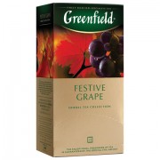 Чай GREENFIELD (Гринфилд) 'Festive Grape' ('Праздничный виноград'), фруктовый, 25 пакетиков в конвертах по 2 г, 0522-10